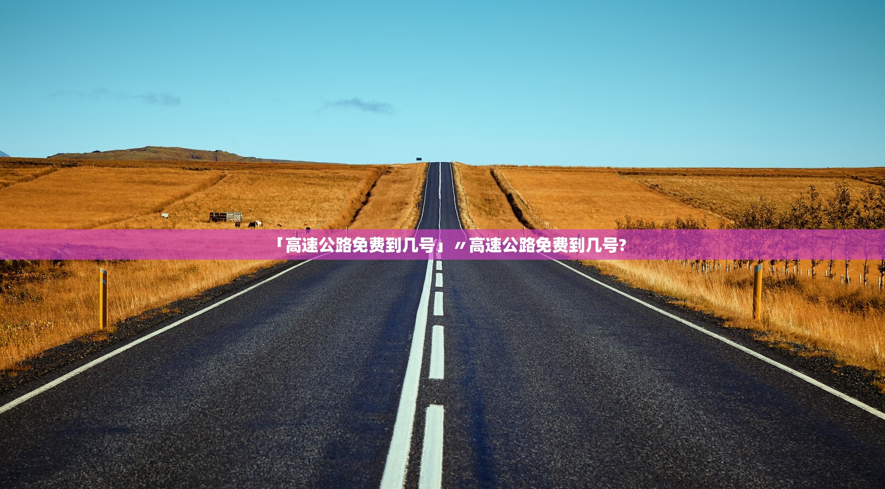 「高速公路免费到几号」〃高速公路免费到几号?