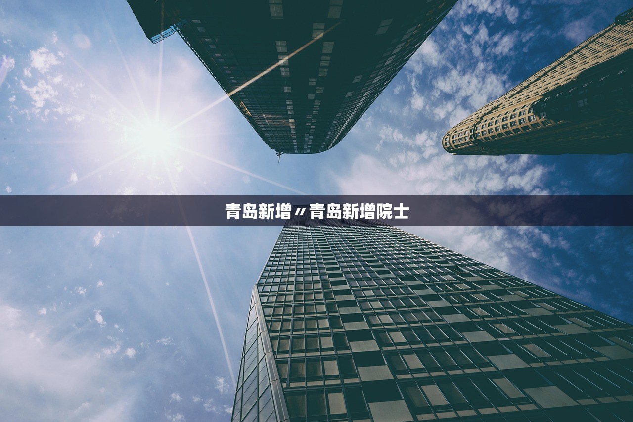 青岛新增〃青岛新增院士