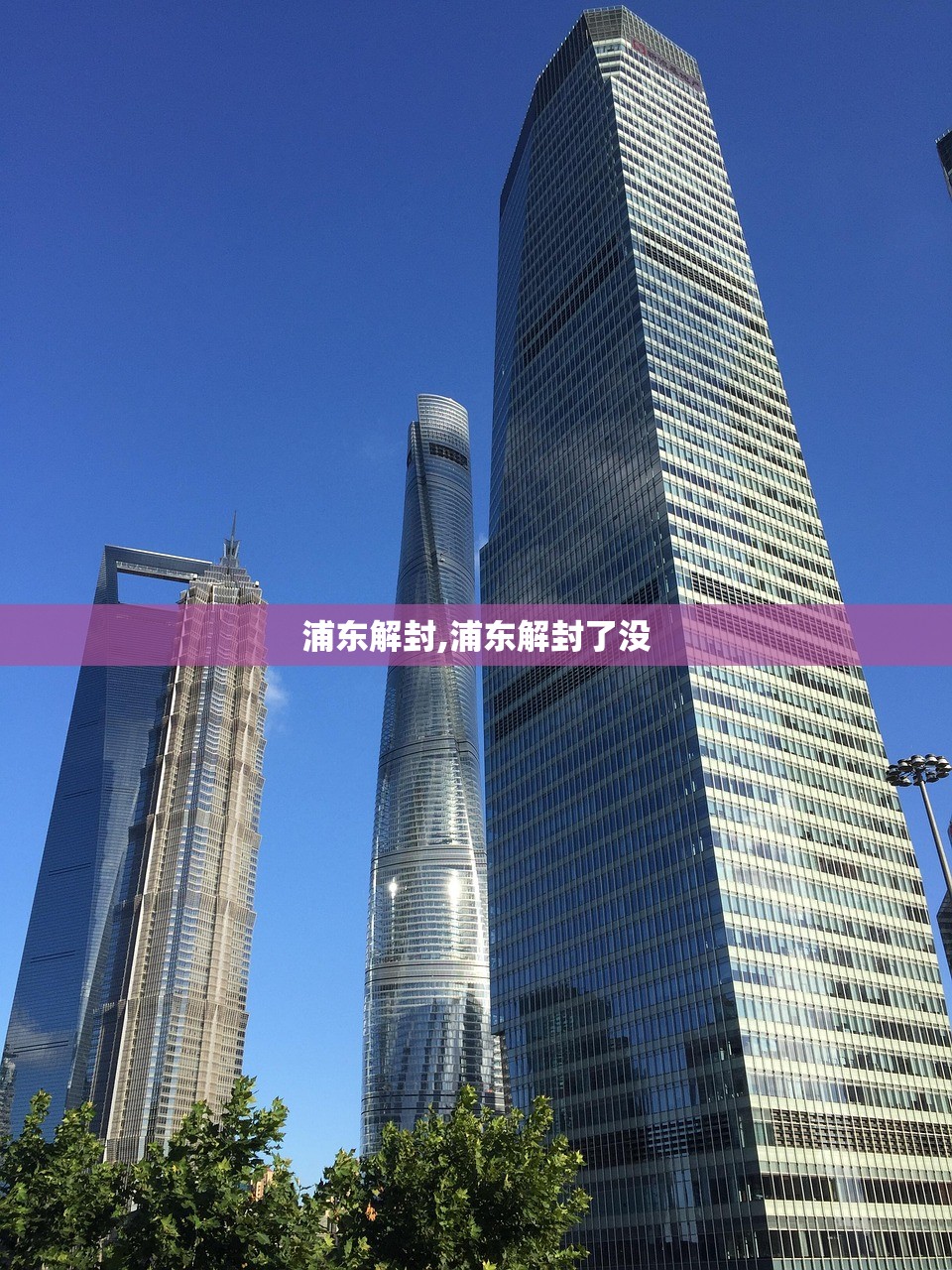浦东解封,浦东解封了没 浦东解封,浦东解封了没