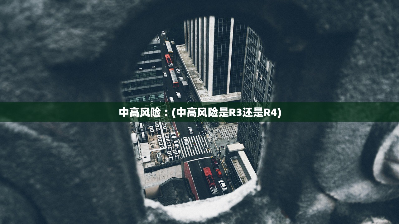 中高风险︰(中高风险是R3还是R4)