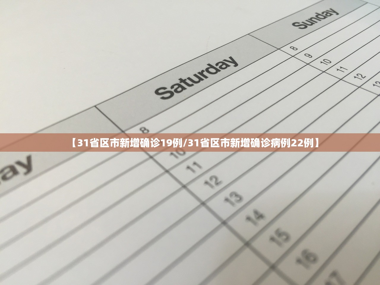 【31省区市新增确诊19例/31省区市新增确诊病例22例】